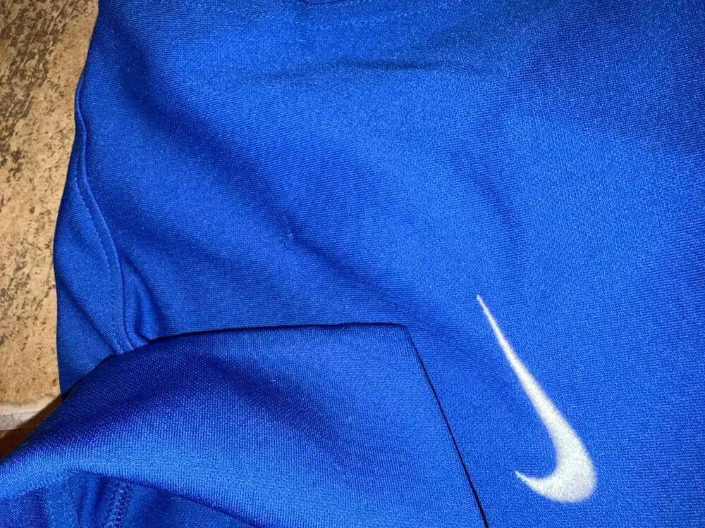 Nike Men's Dri-FIT Solid Blue Short Sleeve Golf Polo Shirt